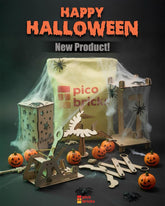 Picobricks Wooden STEM Craft Kit – 5in1-Balancing Bird, Accordion Holder, Star Night Light & Tensegrity Sculpture