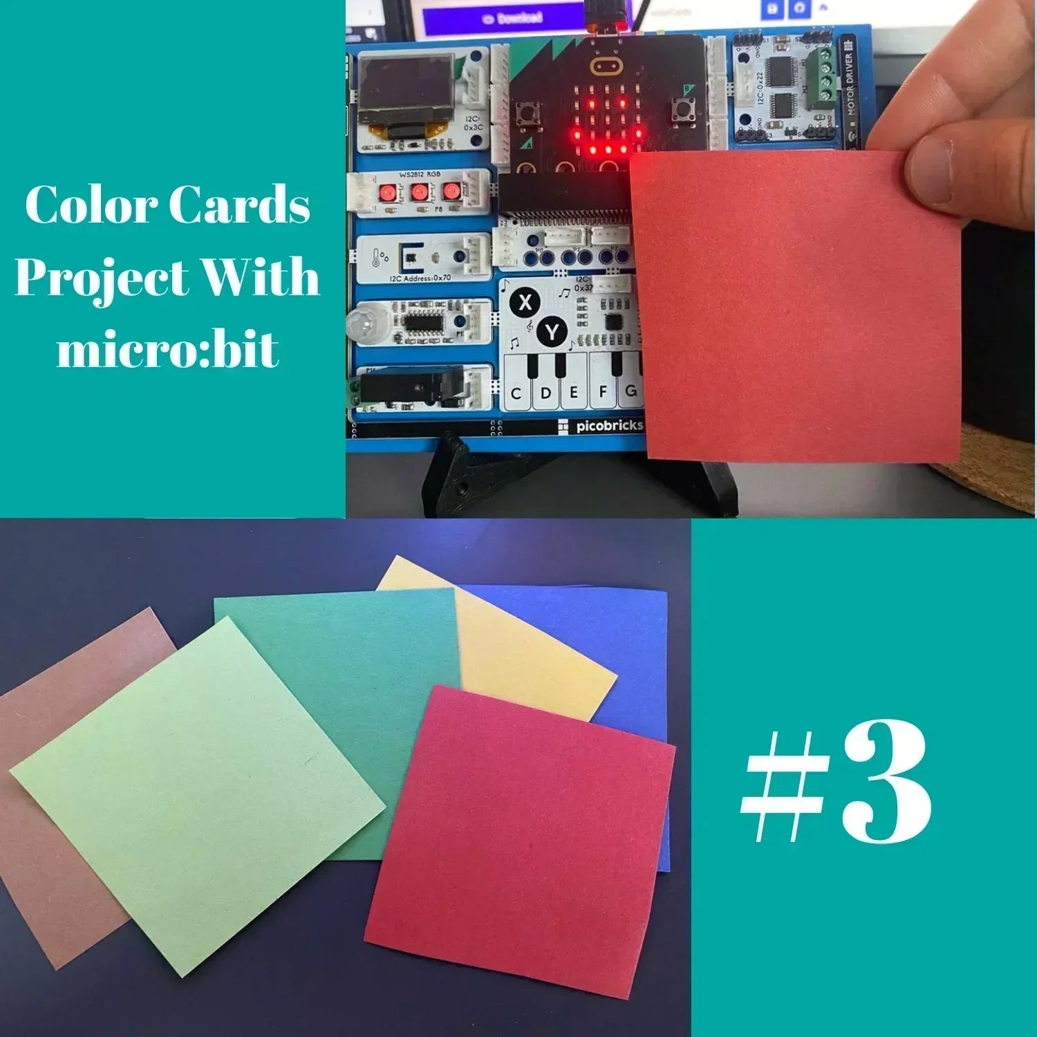 #3 Color Cards Project With micro:bit