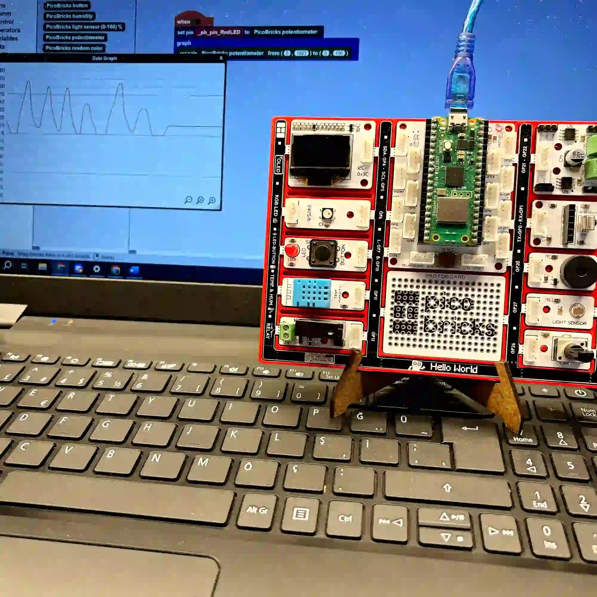 #5 Graphic Monitor Project With PicoBricks
