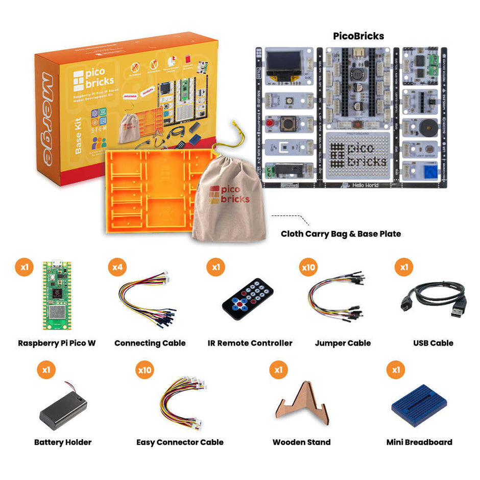キッズ・ファミリー pico Best Raspberry Pi Coding Starter Kit for Kids – Picobricks