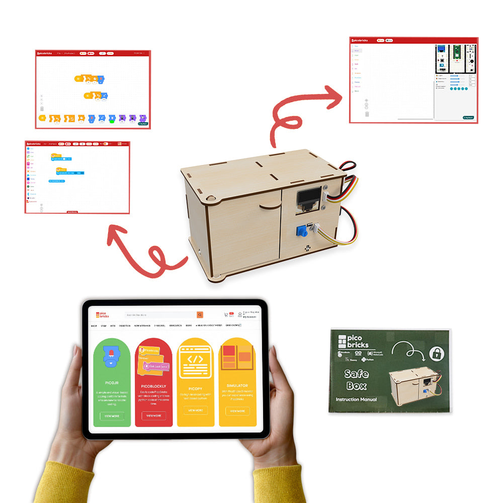 SafeBox Project- Explore Wooden Design with Modern Encryption PicoBric ...