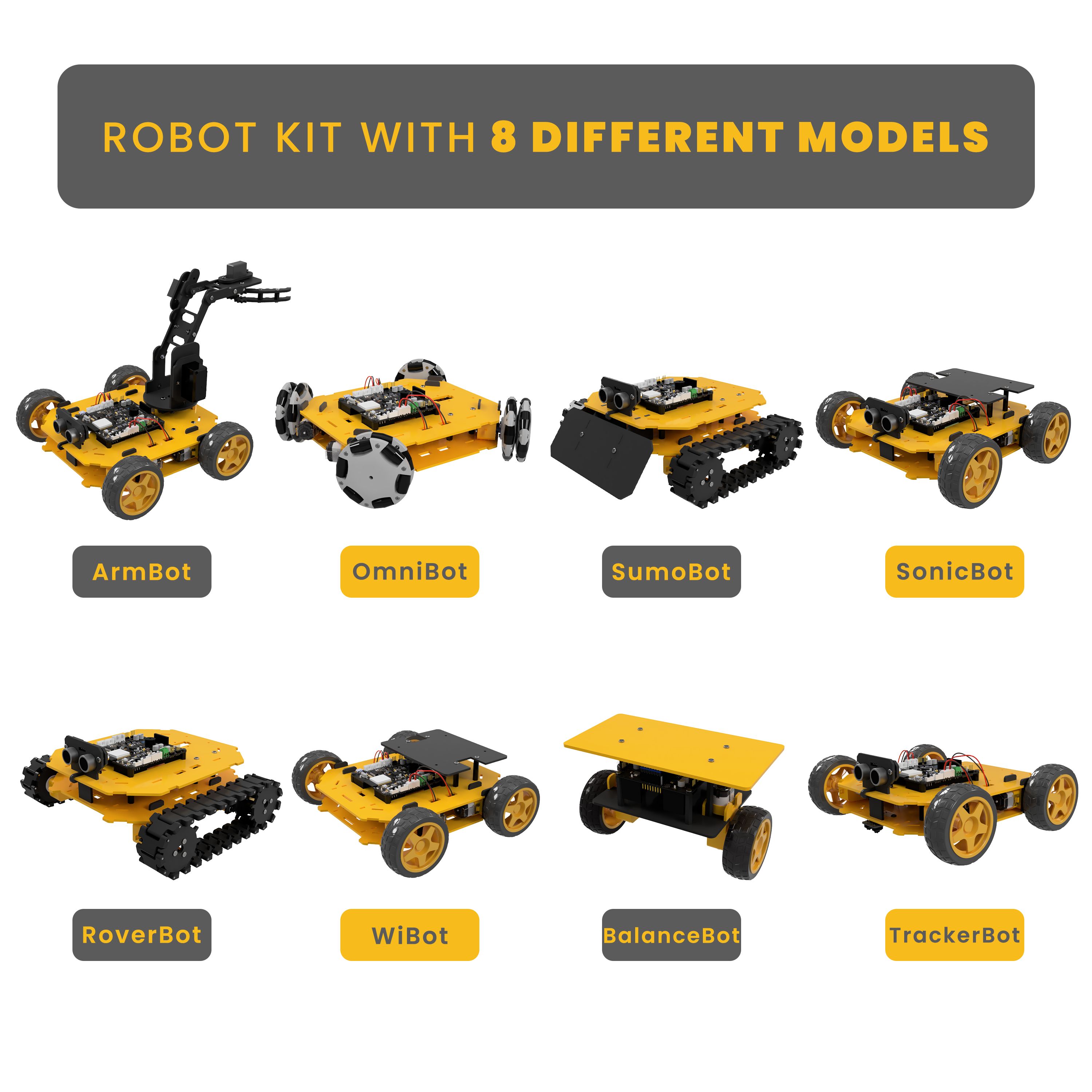 REX Evolution 8in1 Robotic Kit For Adults Coding Robot Kit – Picobricks