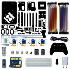 REX Discovery Series 4in1 Arduino Plexi Robot Arm with Electronics (With Joystick Arm)